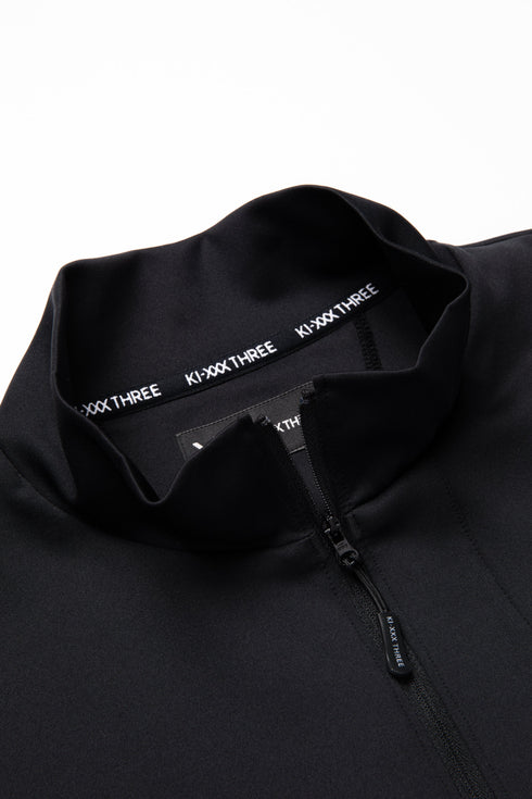 ハーフZIPポケットハイネック