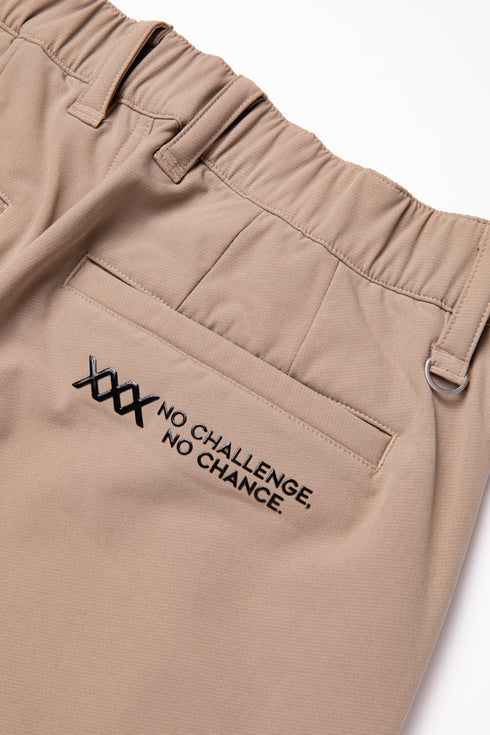 撥水裏起毛テーパードパンツ