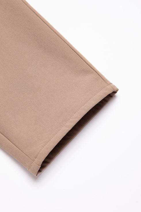 撥水裏起毛テーパードパンツ