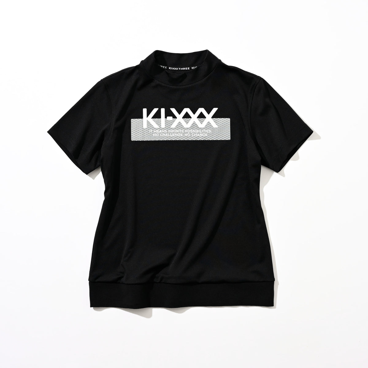 レディースゴルフウェア 半袖シャツ｜グラフィックモックネックシャツ