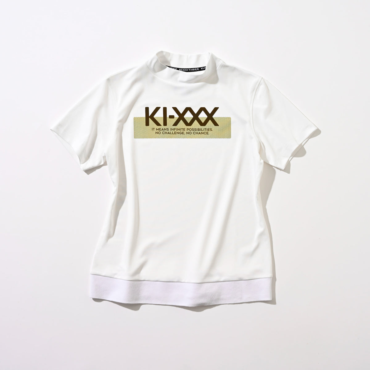 レディースゴルフウェア 半袖シャツ｜グラフィックモックネックシャツ