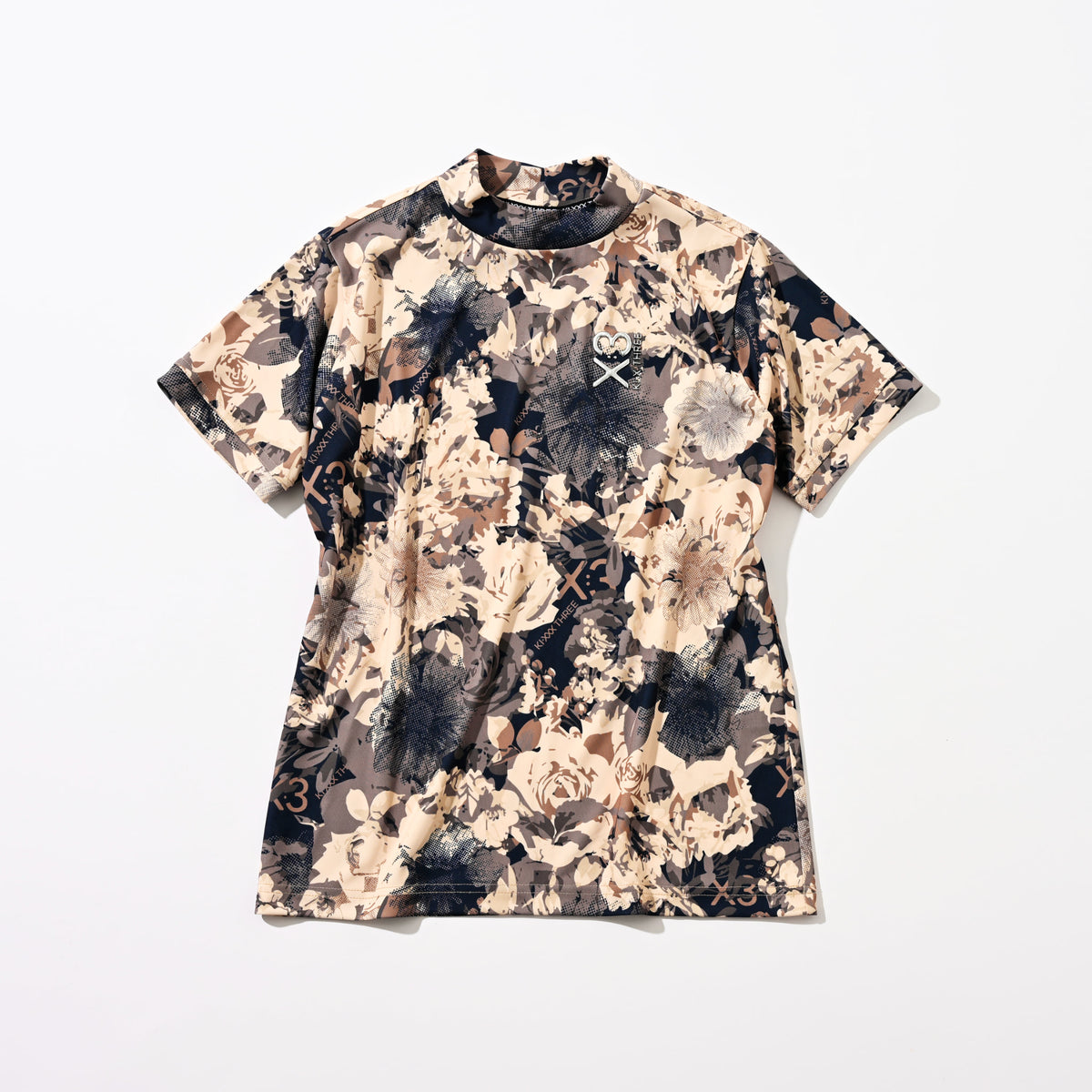 レディースゴルフウェア 半袖シャツ｜フラワーカモフラージュ