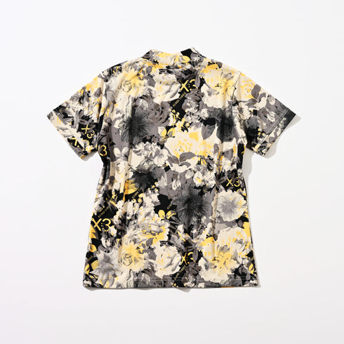 フラワーカモフラージュ モックネックシャツ