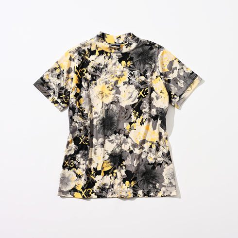 フラワーカモフラージュ モックネックシャツ