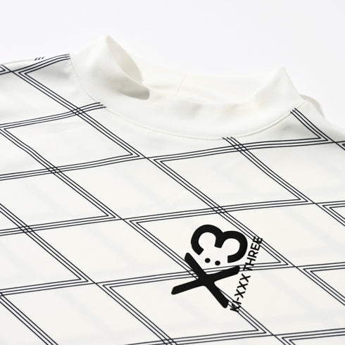 X3 昇華プリント モックネックシャツ