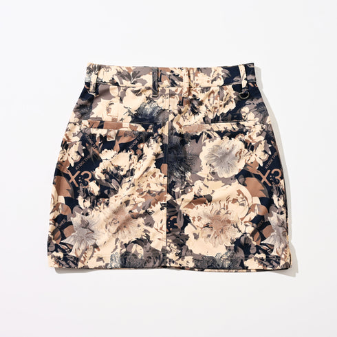 フラワーカモフラージュ タイトスカート