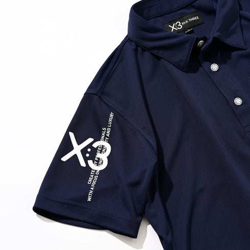 袖ロゴポロシャツ