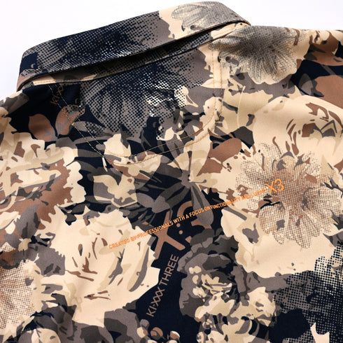 フラワーカモフラージュ ポロシャツ