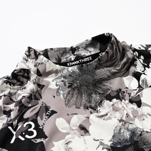 フラワーカモフラージュ モックネックシャツ