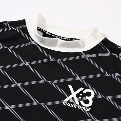 X3 昇華プリント モックネックシャツ