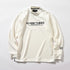 ダンボールニット ビックロゴ モックネック ロングスリーブ シャツ