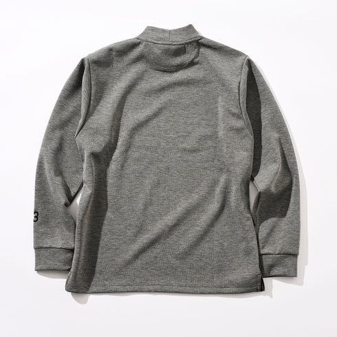 ダンボールニット ビックロゴ モックネック ロングスリーブ シャツ