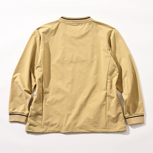 ダブルフェイス ストレッチ クルーネック ウインドブレーカー