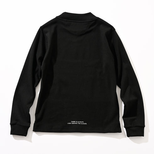 起毛(ブラッシュド) タートルネック ロングスリーブ シャツ