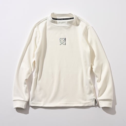 起毛(ブラッシュド) タートルネック ロングスリーブ シャツ