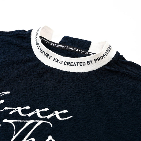 パイル襟リブモックネック