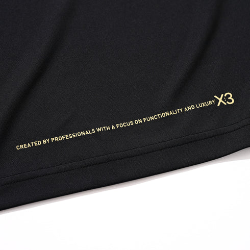 X柄ロゴモックネック