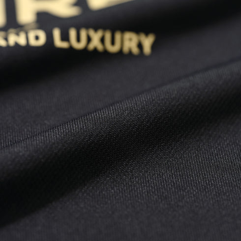 X柄ロゴモックネック