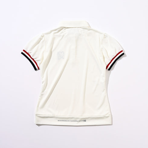 パフスリーブトリコカラーポロ