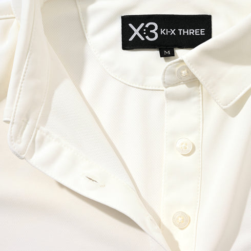 パフスリーブトリコカラーポロ