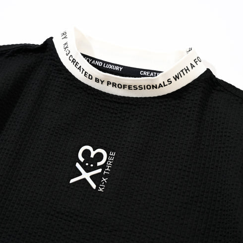 パイル襟リブモックネック