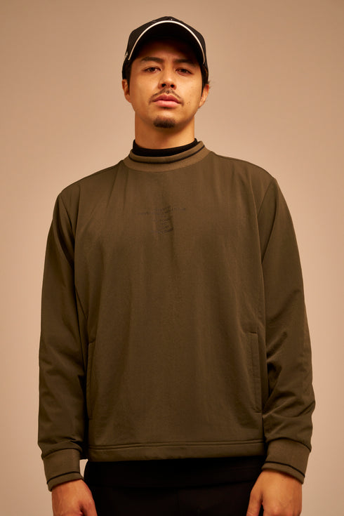 ダブルフェイス ストレッチ クルーネック ウインドブレーカー